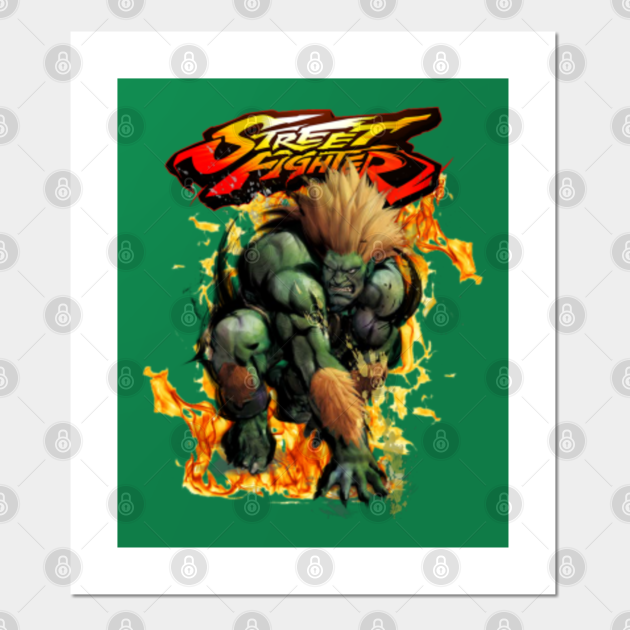 Electric Powers of Blanka Street Fighter Posters and Art Prints